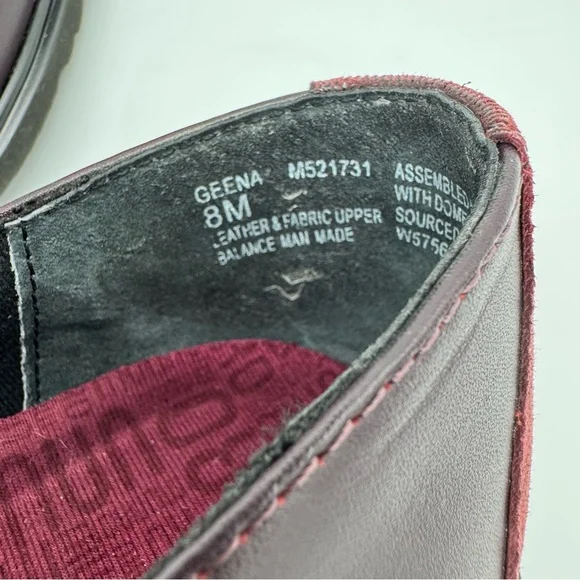 Munro Geena Wine Purple Leather Loafer Size 8 M - Picture 10 of 11